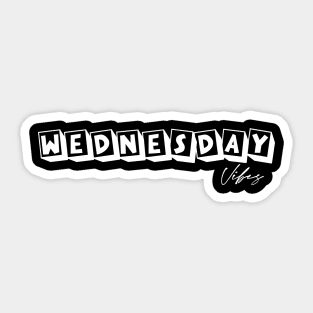 Wednesday Vibes Sticker